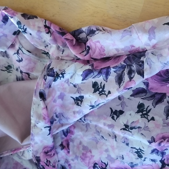 LOVESHACKFANCY Silk Blend Higgins Dress Sandy Pink Shores - Picture 13 of 14